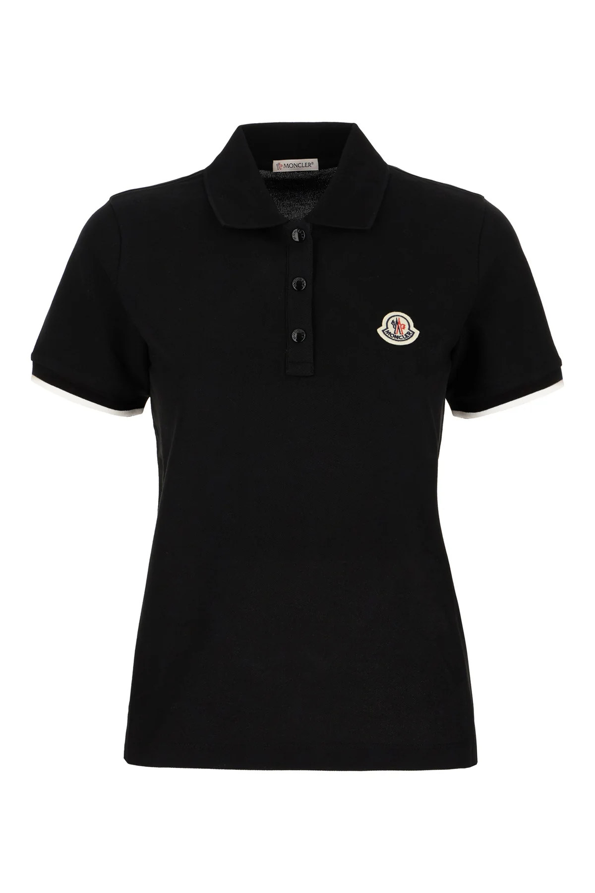 Polo in cotone nero -  | High Quality Luxury Handbag Shop