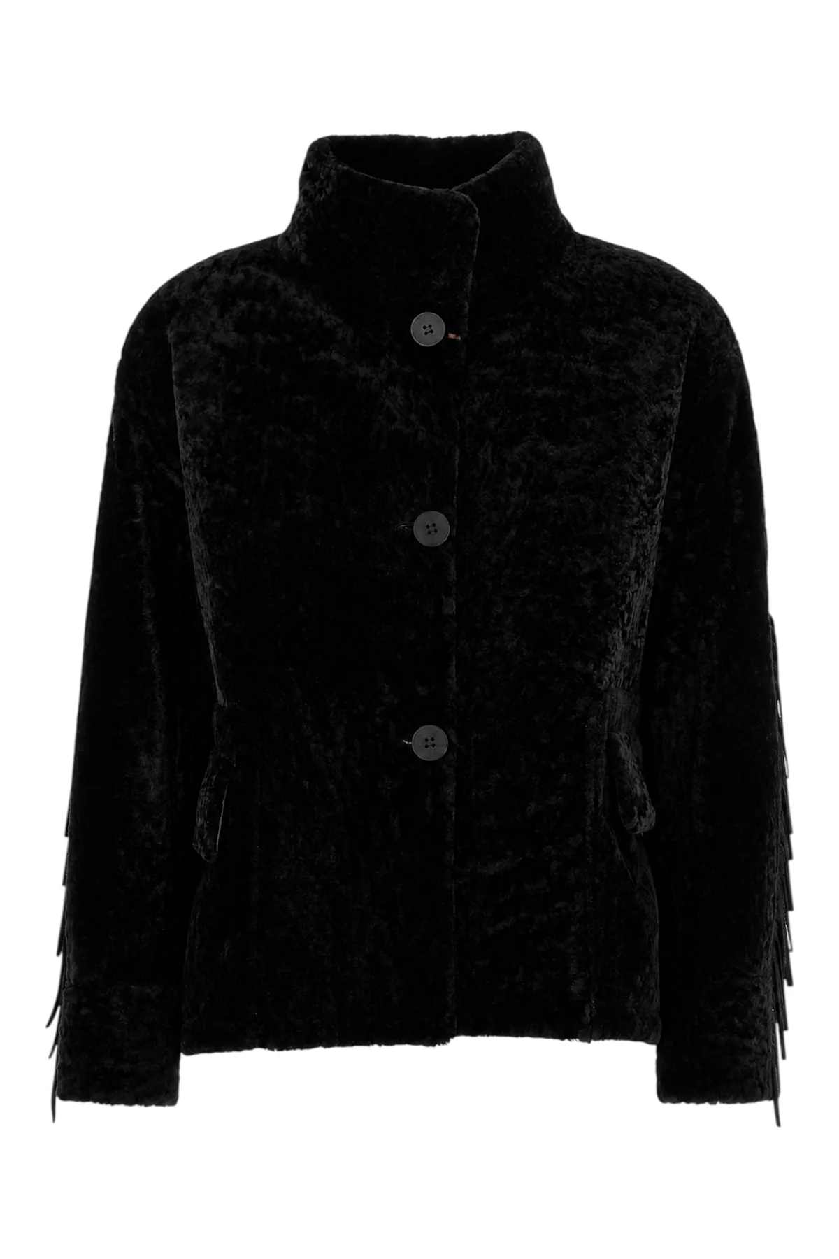 Black shearling coat -  | High Quality Luxury Handbag Shop