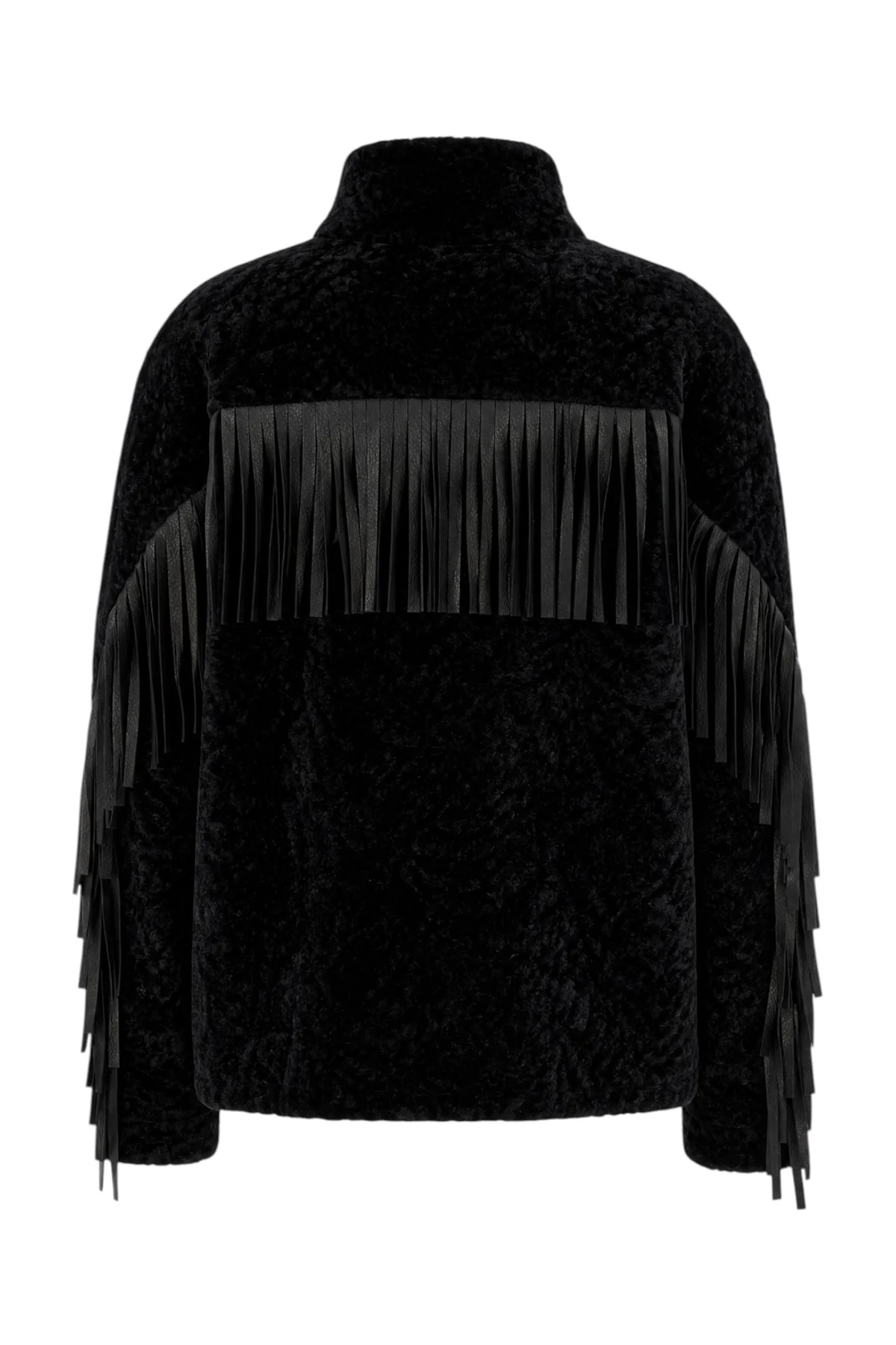 Black shearling coat -  | High Quality Luxury Handbag Shop