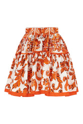 Printed cotton skirt -  | High Quality Luxury Handbag Shop